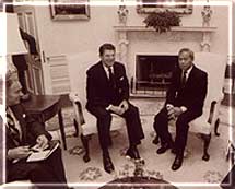 General Prem with President Ronald Regan